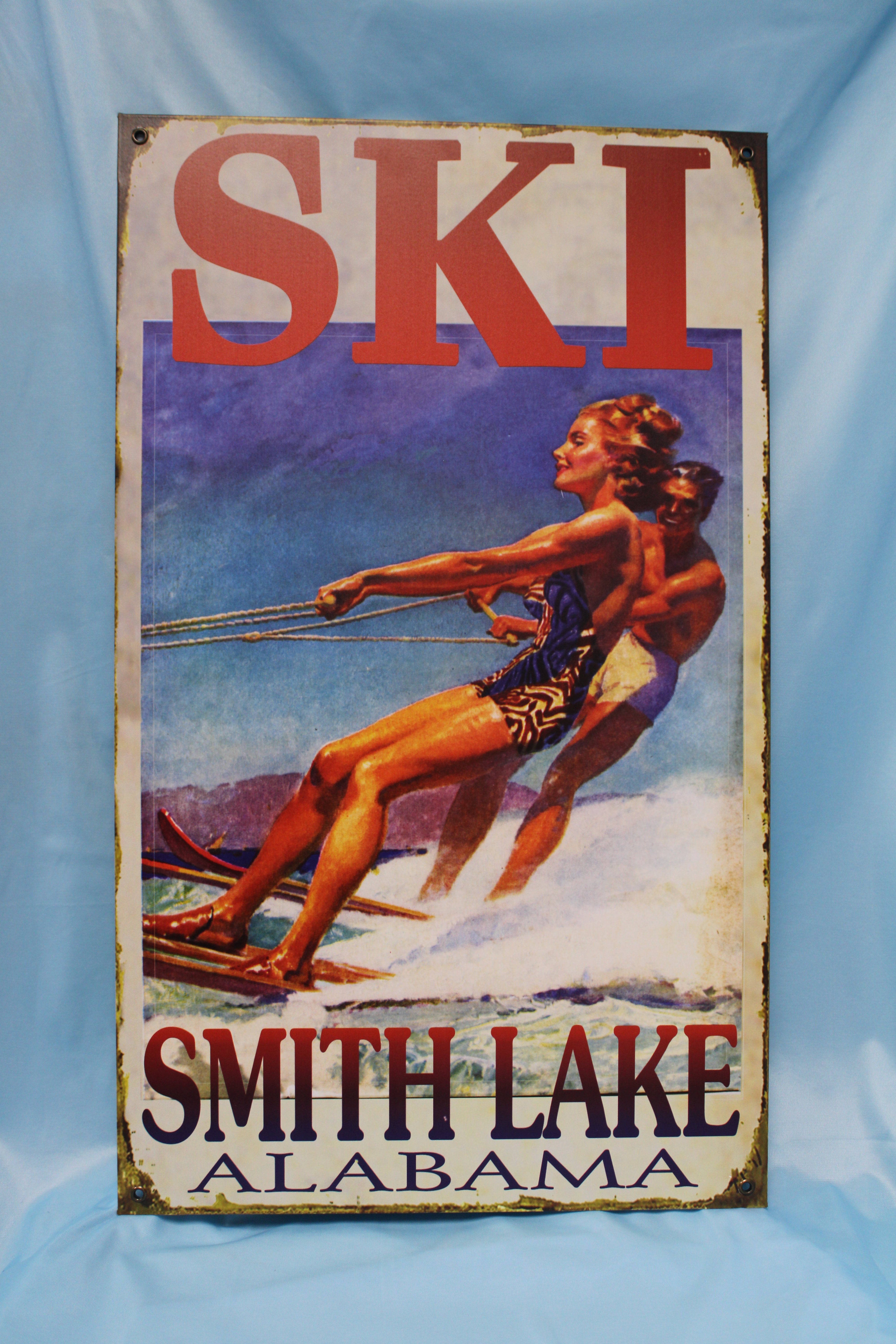 Smith Lake Tandem Waves - Wood & Metal Wall Art