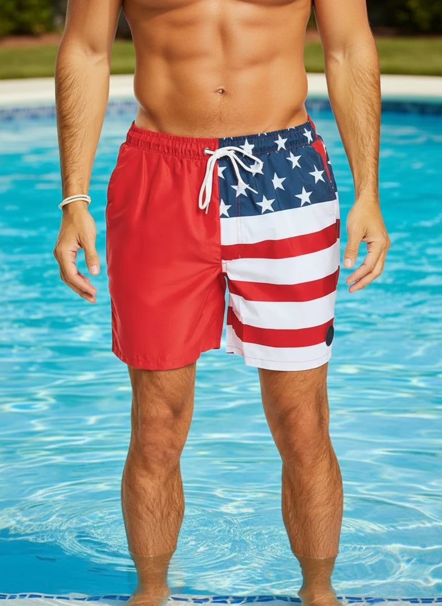 Line in the Sand Swim Shorts
