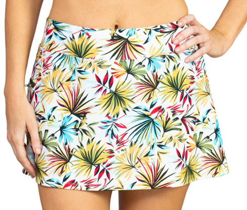 Bliss Missy Side Zipper Swim Skirt w/ Pockets
