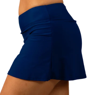 Navy Plus Skirted Swim Bottom - Navy 3