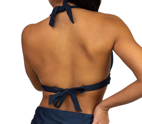 Missy Halter Swim Top - Navy