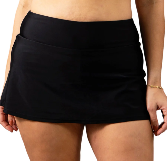 Plus Swim Skirt - Black