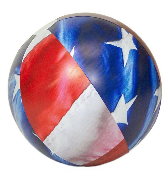 STARS & STRIPES BEACH BALL -
AMERICAN FLAG