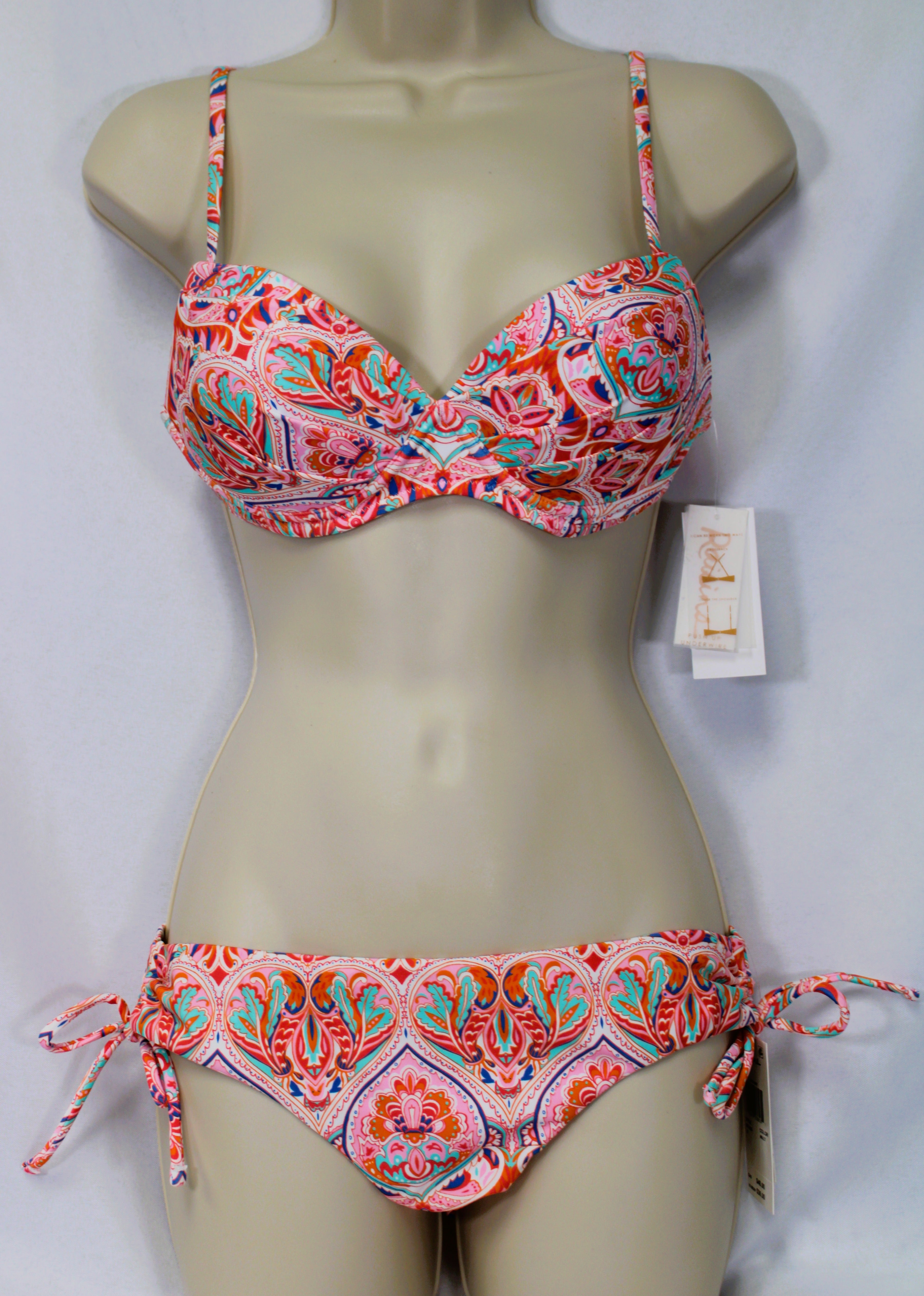 Raisins Bikini Top Moonshadow Underwire Pink