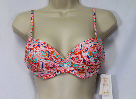 Raisins Bikini Top Moonshadow Underwire Pink