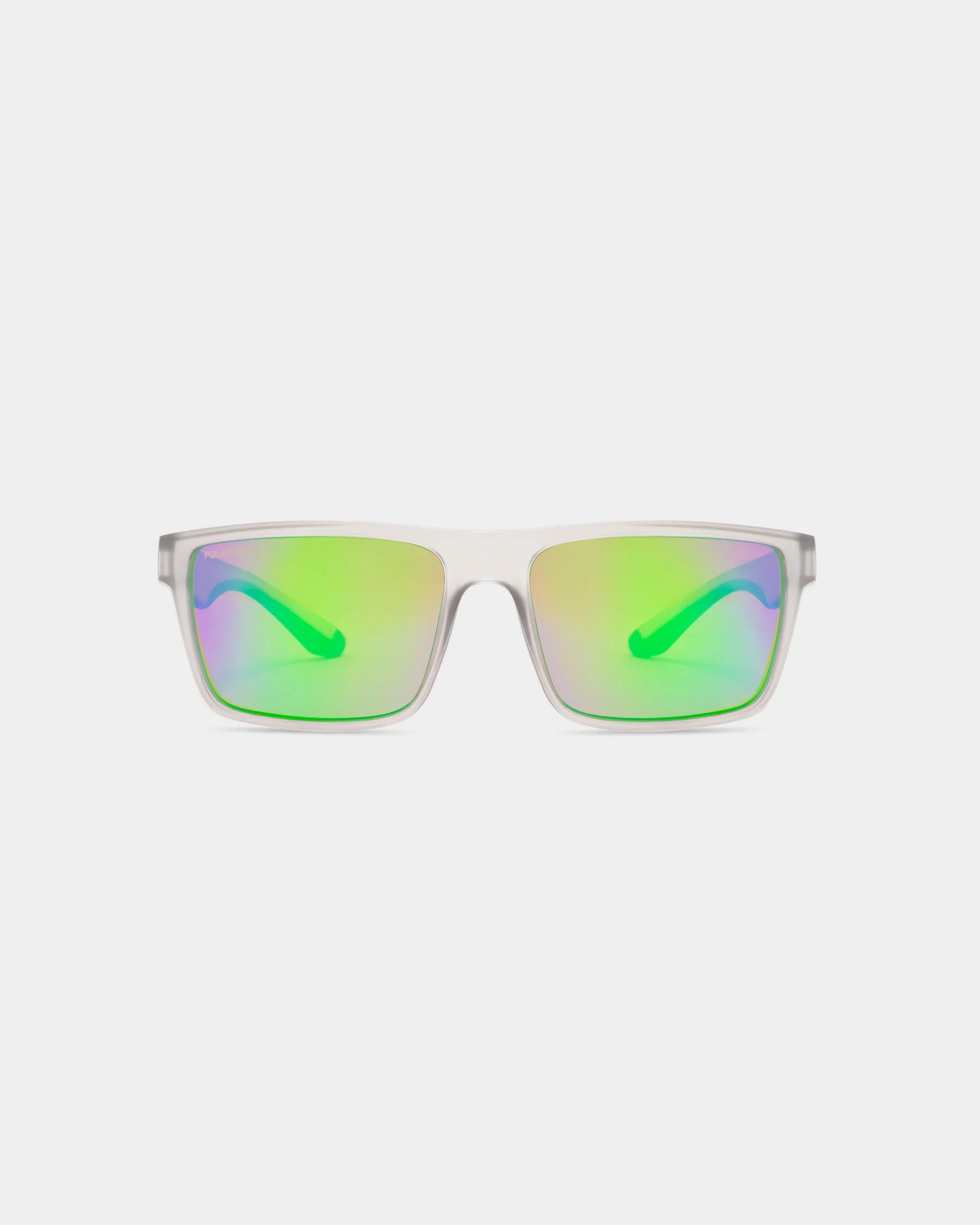 Salt Life Sunglasses Satin Crystal Grey Frame / Brown w/Green Mirror TAC Polarized Lens SL-002-171726 2