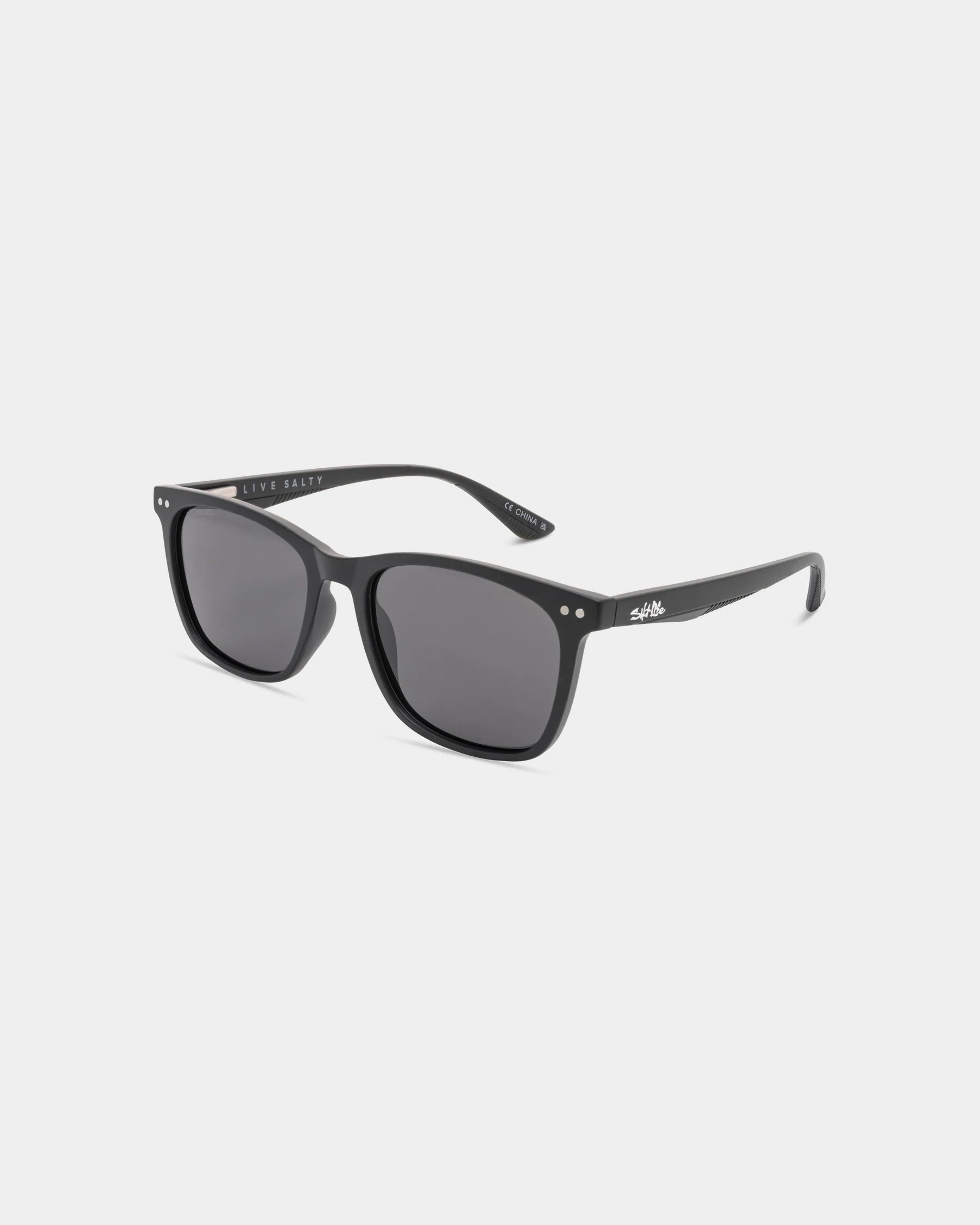 Salt Life Sunglasses Satin Black Frame / Smoke TAC Polarized Lens SL-005-010108