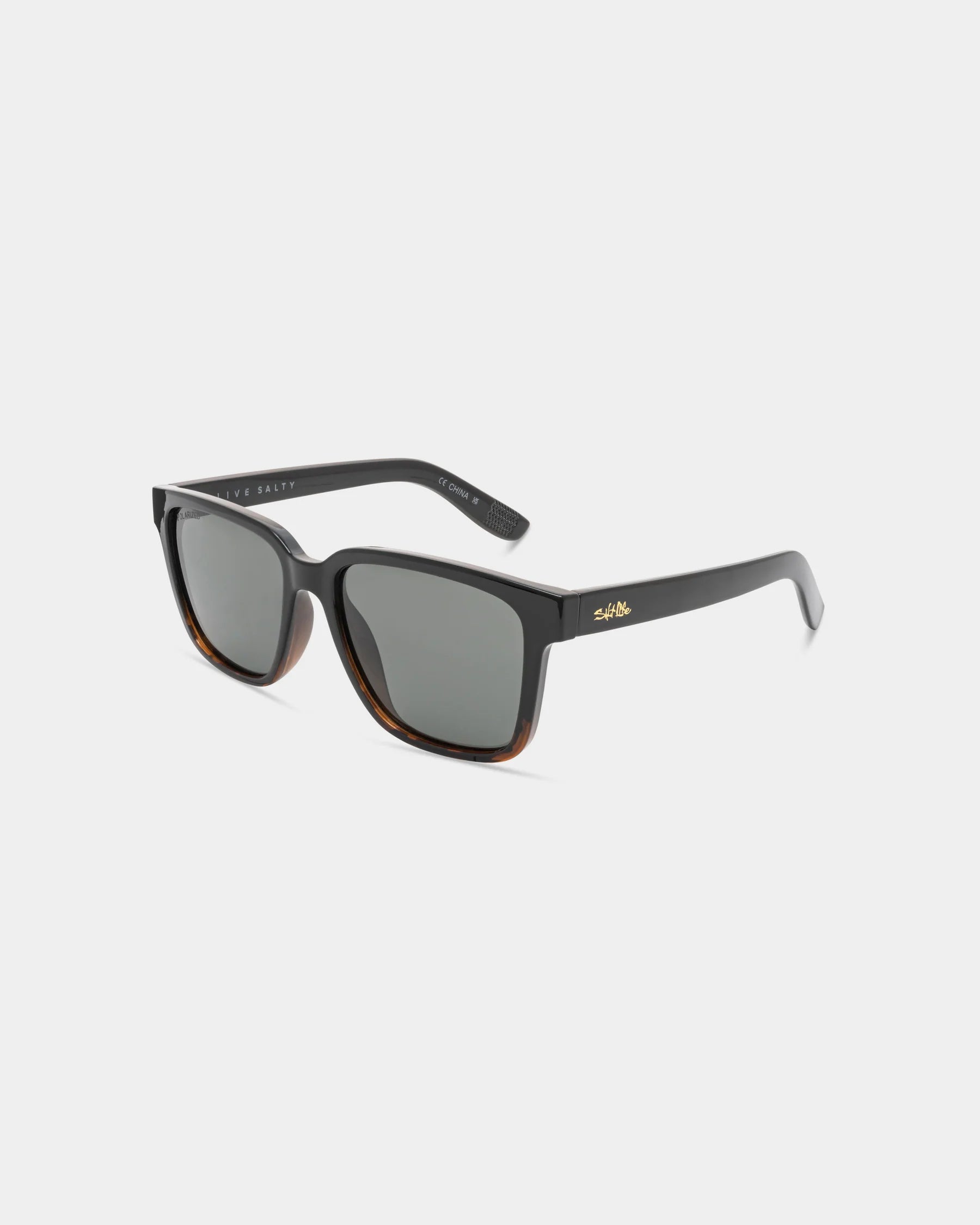 Salt Life Sunglasses Shiny Black / Demi Tort Fade Frame / G15 TAC Polarized Lens SL-012-002936