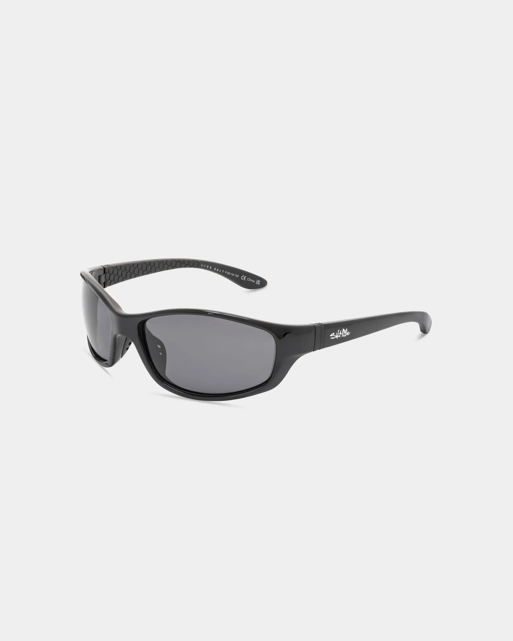 Salt Life Sunglasses Shiny Black Frame / Smoke TAC Polarized Lens SL-015-000108