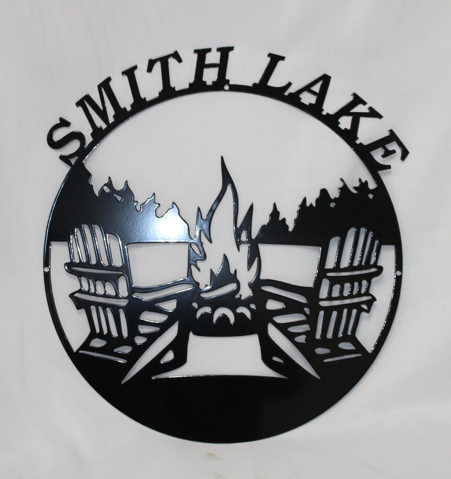 Smith Lake Camp Fire Circle Wall Art