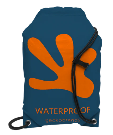 Drawstring WP Backpack - Navy/Orange