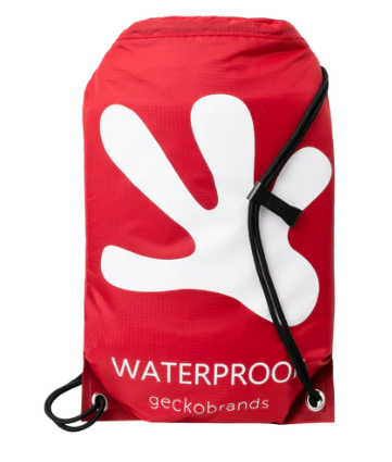 Drawstring WP Backpack - Cardinal/White