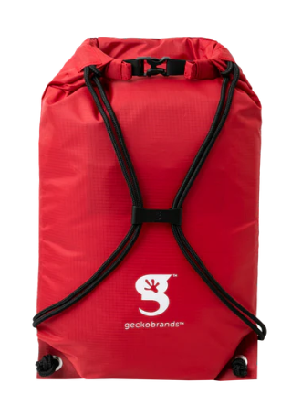 Drawstring WP Backpack - Cardinal/White