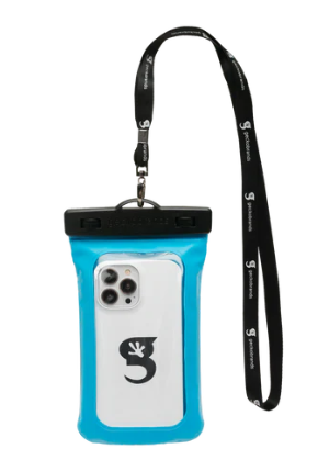 Float Phone Dry Bag - Neon Blue 3