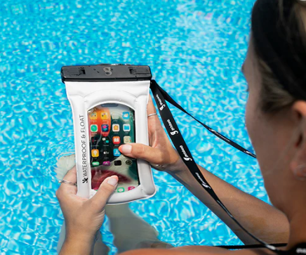 Float Phone Dry Bag - White