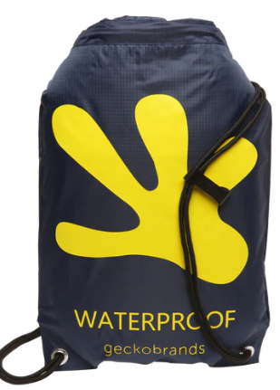 Drawstring WP Backpack - Navy / Yellow