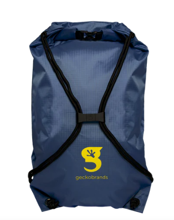 Drawstring WP Backpack - Navy / Yellow