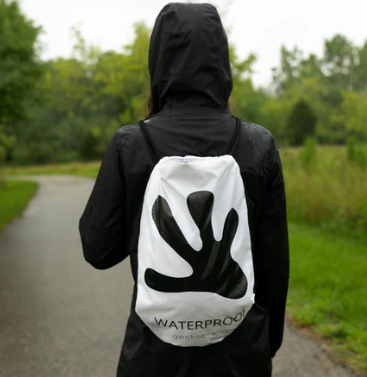 Drawstring WP Backpack - Black / Grey