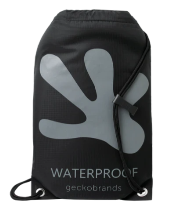 Drawstring WP Backpack - Black / Grey