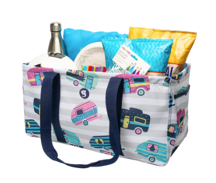 Large Utility Tote - Camper Stripe