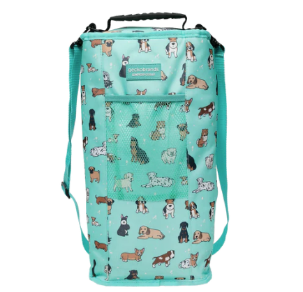 Verticool 9 Can Cooler - Teal Summer Dogs