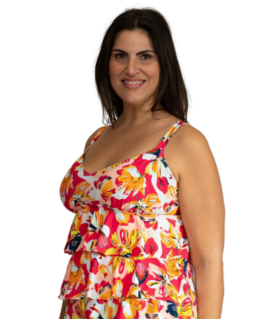 Swimwear Daydream Plus V-Neck Triple Tier Tankini