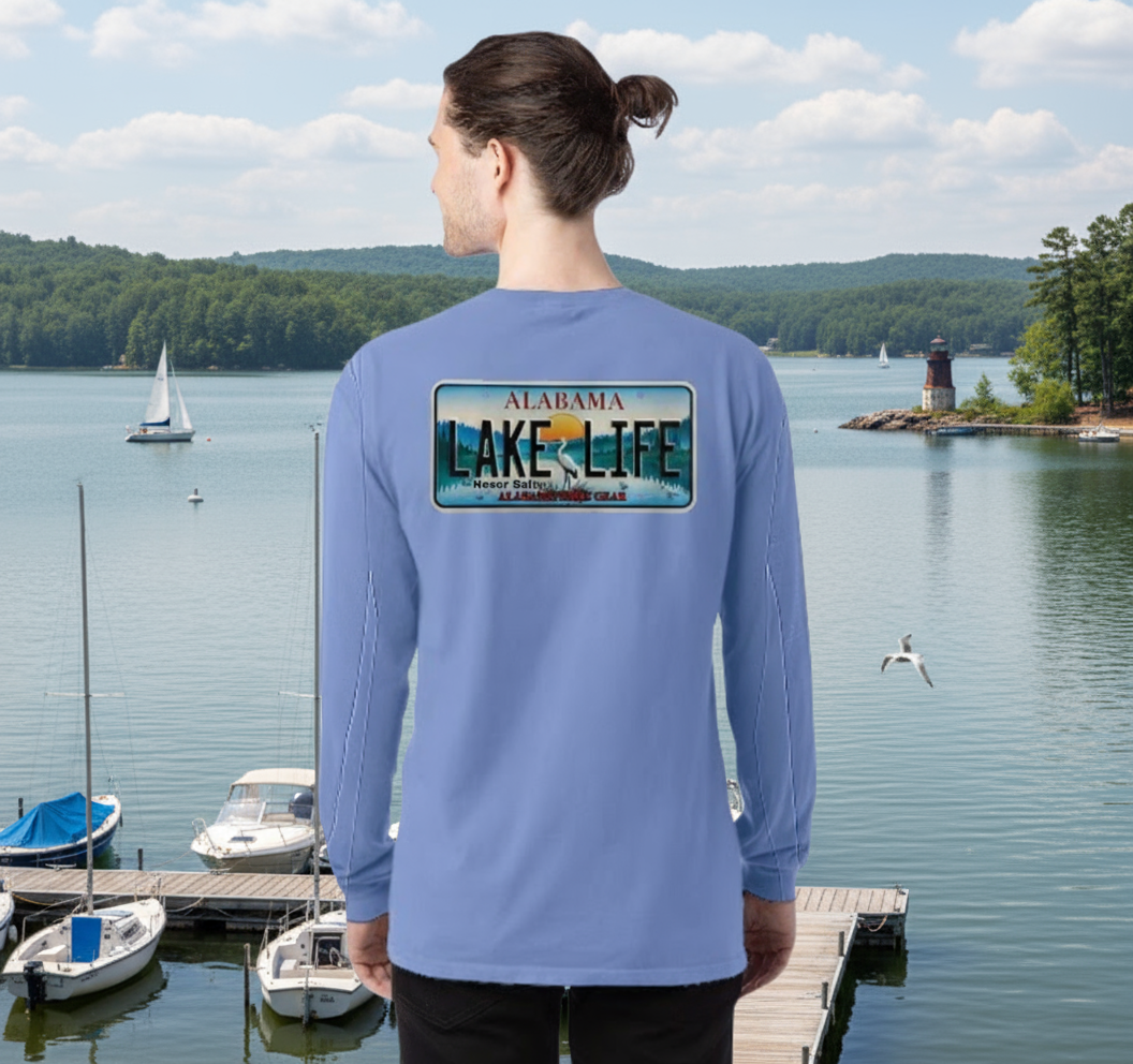 Alabama Lake Life Tag Long Sleeve Performance
