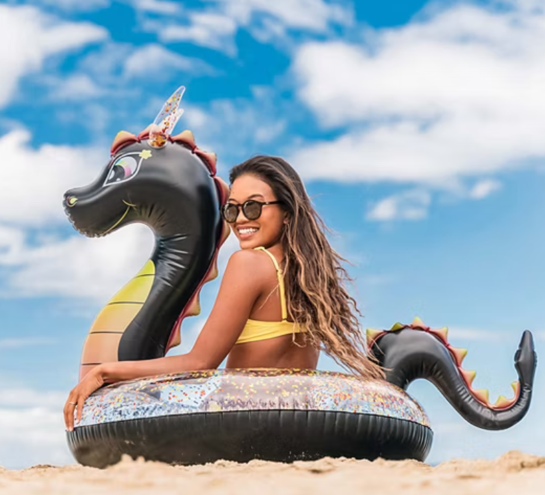 Glitter Dragon - 40" Beach & Pool Tube
