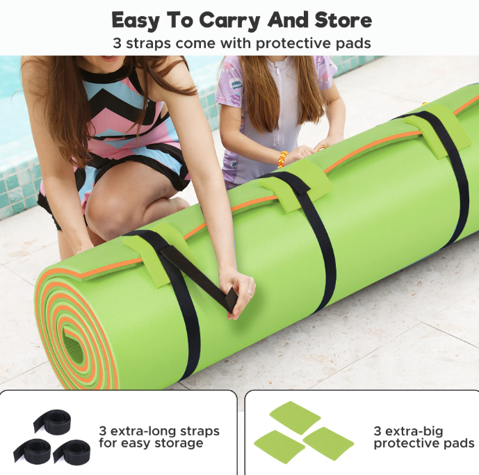 Floating Foam Water Mat, 13x5FT, XPE Foam 3