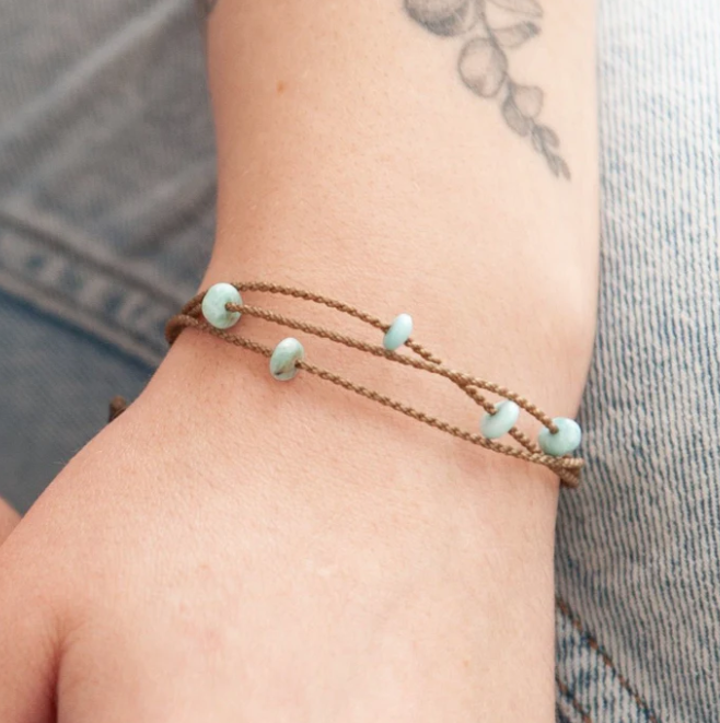 Tula Blue Pearl and Stone Riptide Bracelets 10