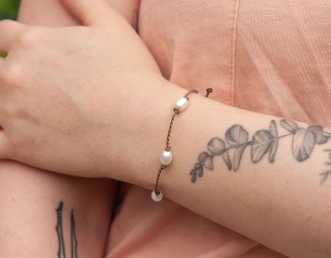 Tula Blue Pearl and Stone Riptide Bracelets 11