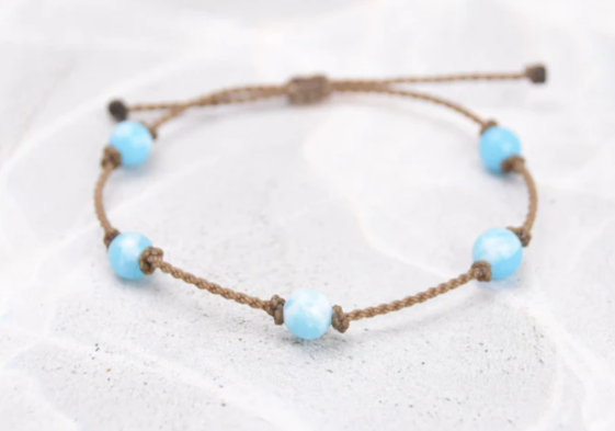 Tula Blue Pearl and Stone Riptide Bracelets 19