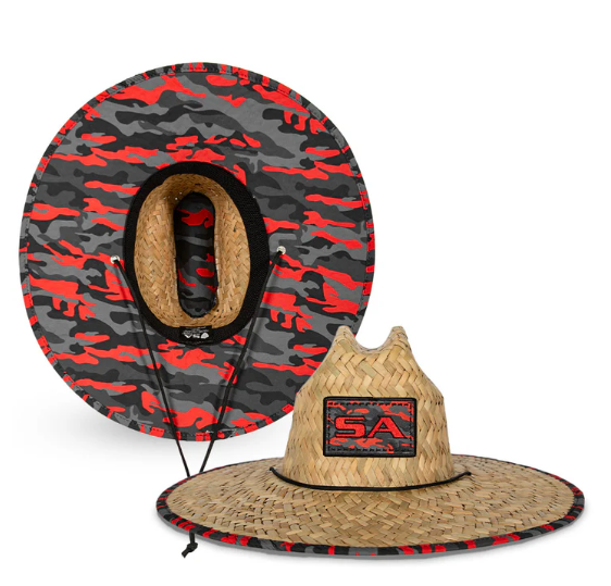 SA Cowboy Under Brim Straw Hat | Green Digi Camo 5