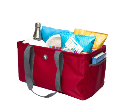 Gecko Large Utility Tote - Red/Gray 3