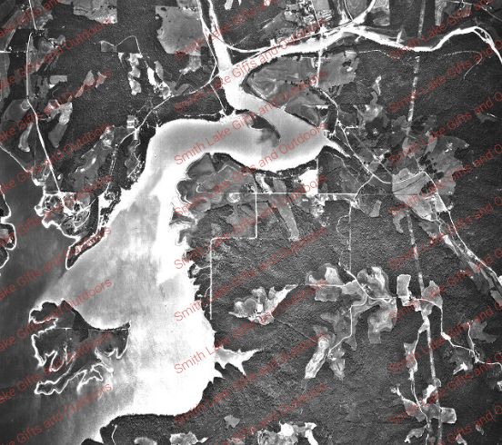 Lewis Smith Lake Aerial Photos Vintage 1964 5