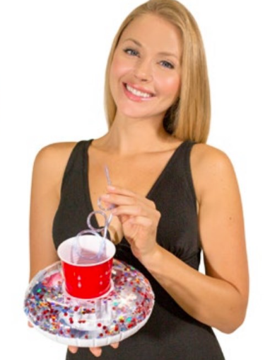 Stars & Stripes Glitter Drink Holder Set 2