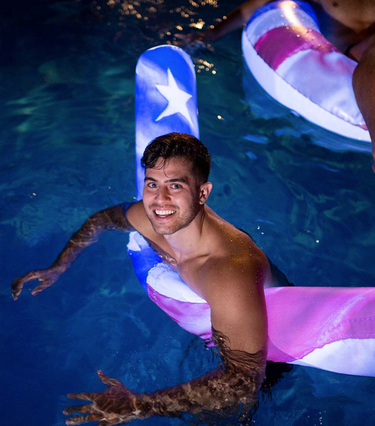 PoolCandy Stars & Stripes Illuminated 72" Super Noodle