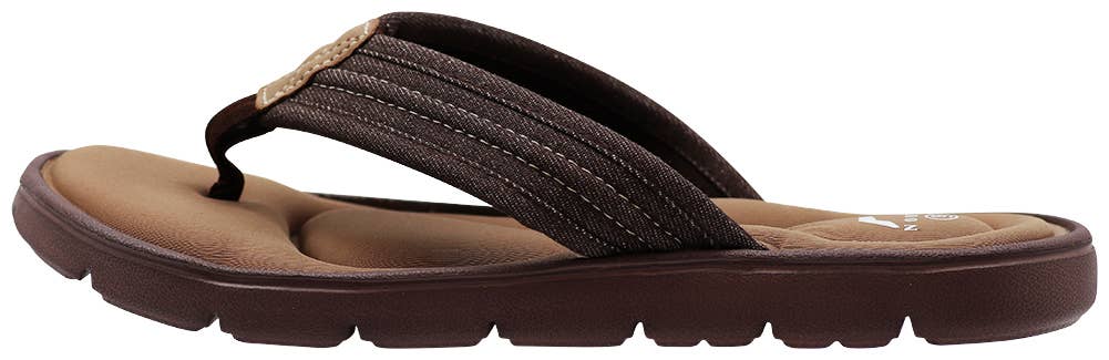 Norty Mens Memory Foam Footbed Comfort Casual Sandal Slip On 6