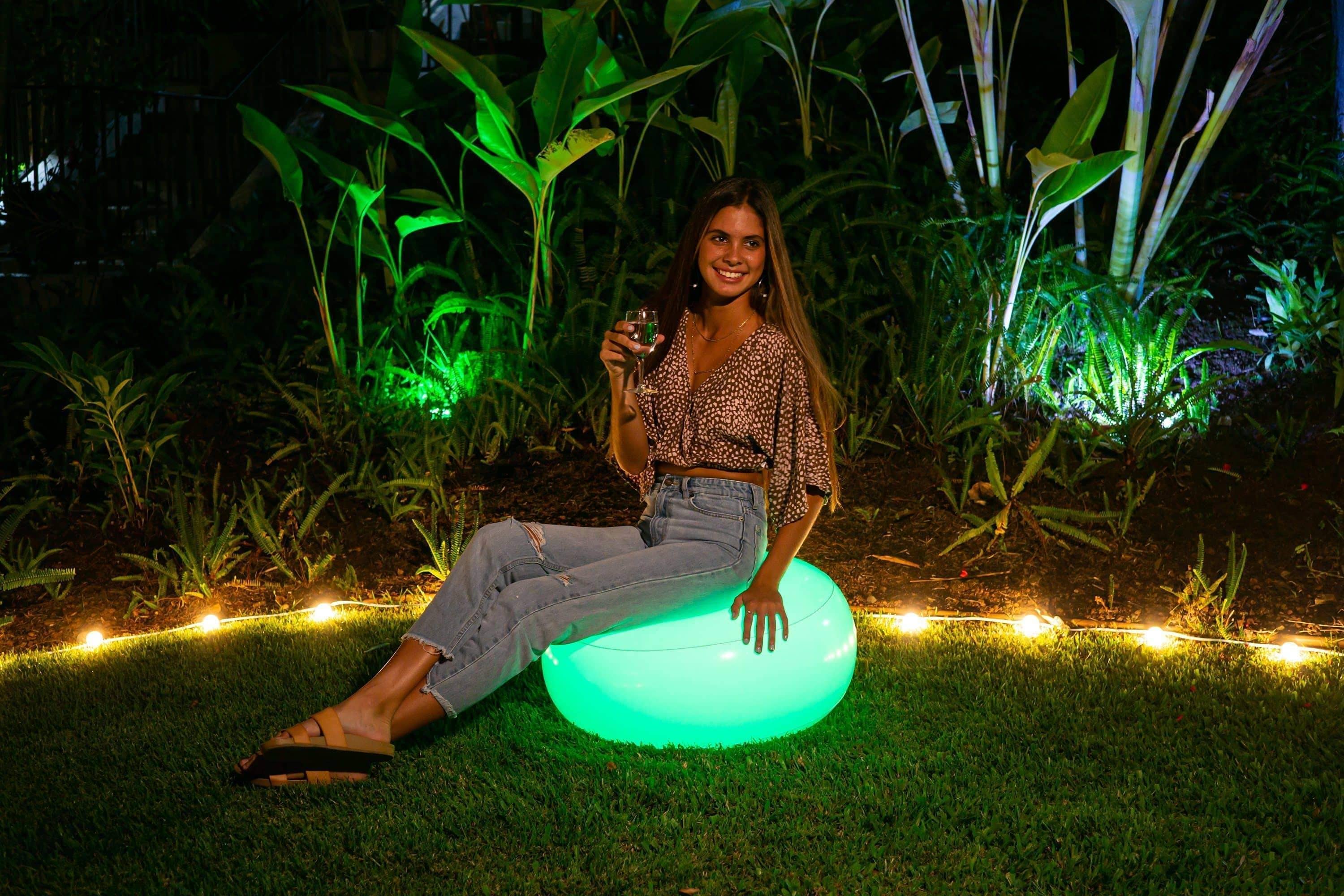 AirCandy Inflatable Illuminated LED Ottoman 3