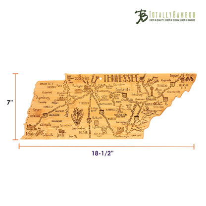 Destination Tennessee State-Shaped Serving & Cutting Board