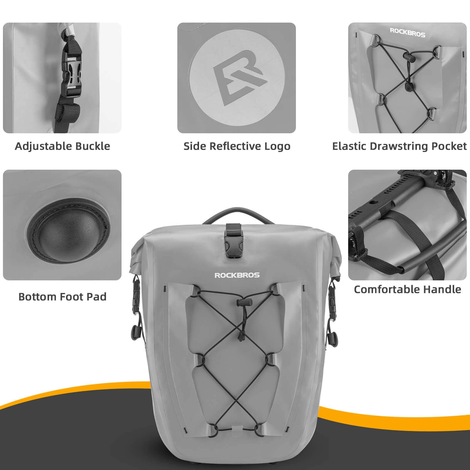Fully Waterproof Bike Pannier Large Capacity 19