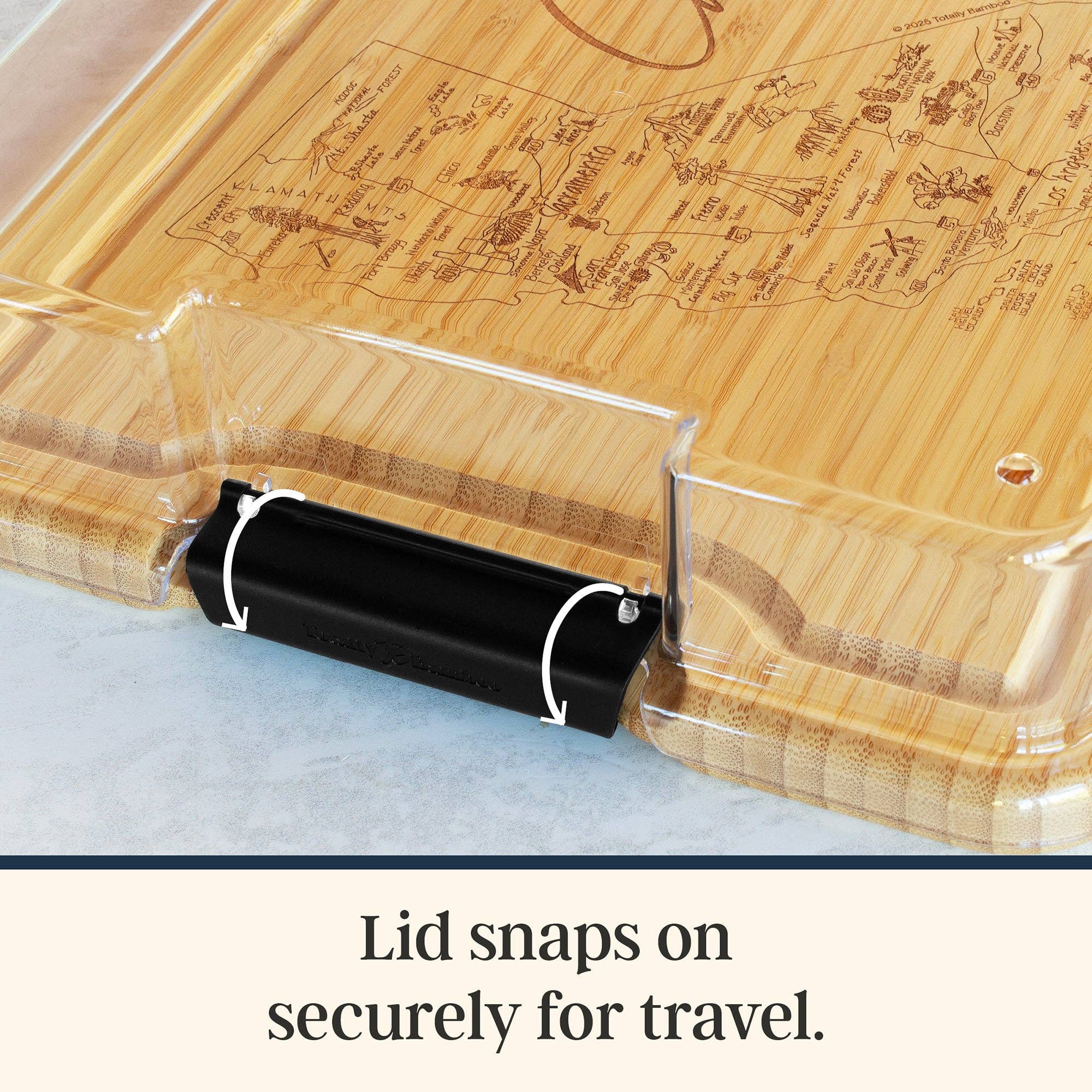 Alabama Charcuterie Board with Lid, Flip, Serve & Store™ 5