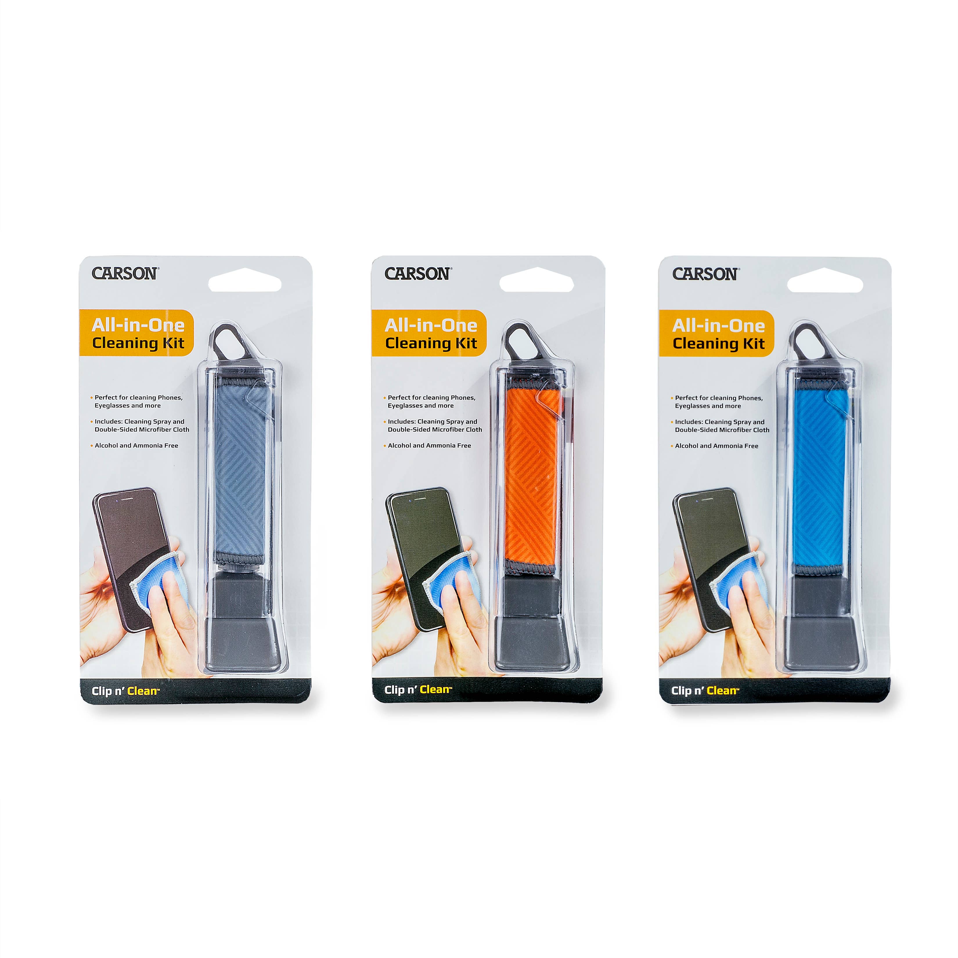 Microfiber Cleaning Kit, Spray, Cloth, & Case; Clean Glasses 4