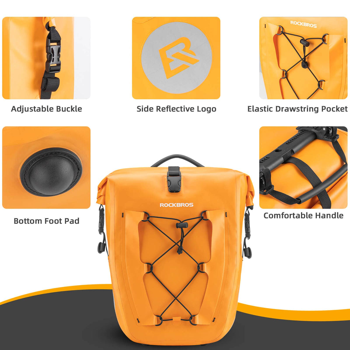 Fully Waterproof Bike Pannier Large Capacity 8