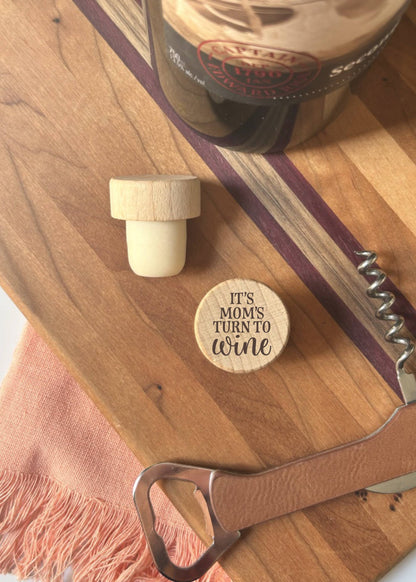 Lake Engraved Funny Wine Bottle Stoppers - Pack of 4 Toppers