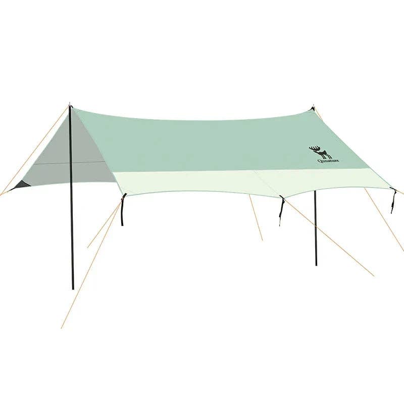 Qunature 3-in-1 Waterproof Canopy Floor Mat Raincoat UPF50+ for Camping 2