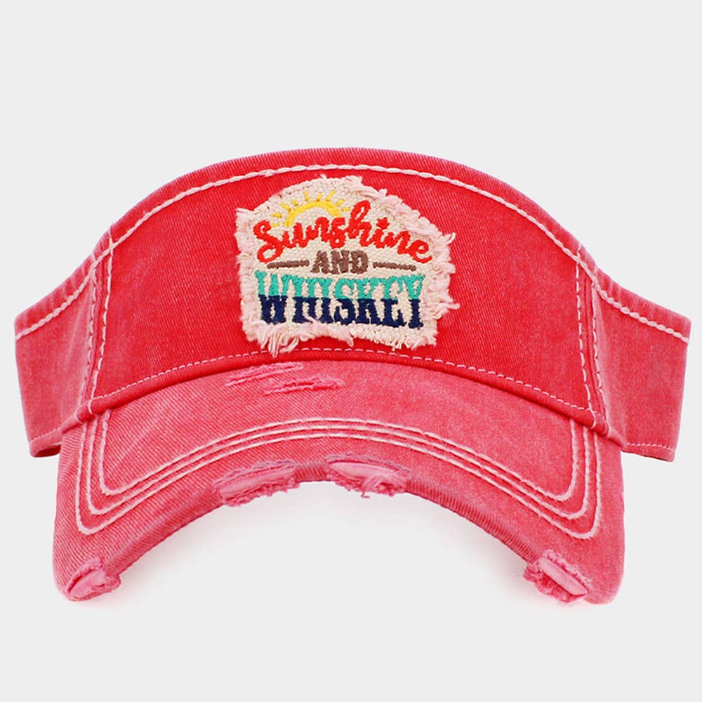 Sunshine And Whiskey Vintage Visor Hat 2