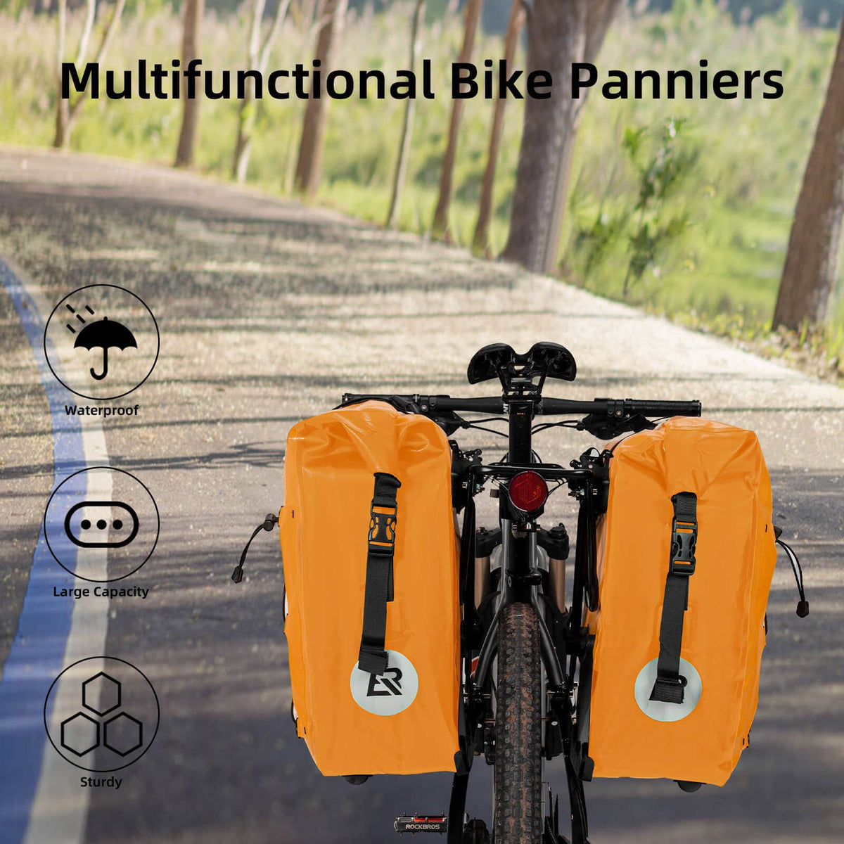 Fully Waterproof Bike Pannier Large Capacity 7