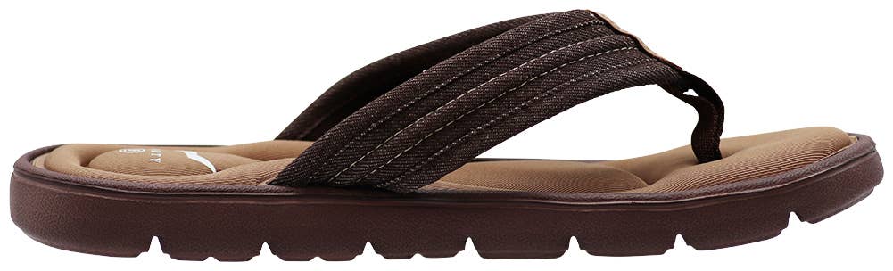 Norty Mens Memory Foam Footbed Comfort Casual Sandal Slip On 3