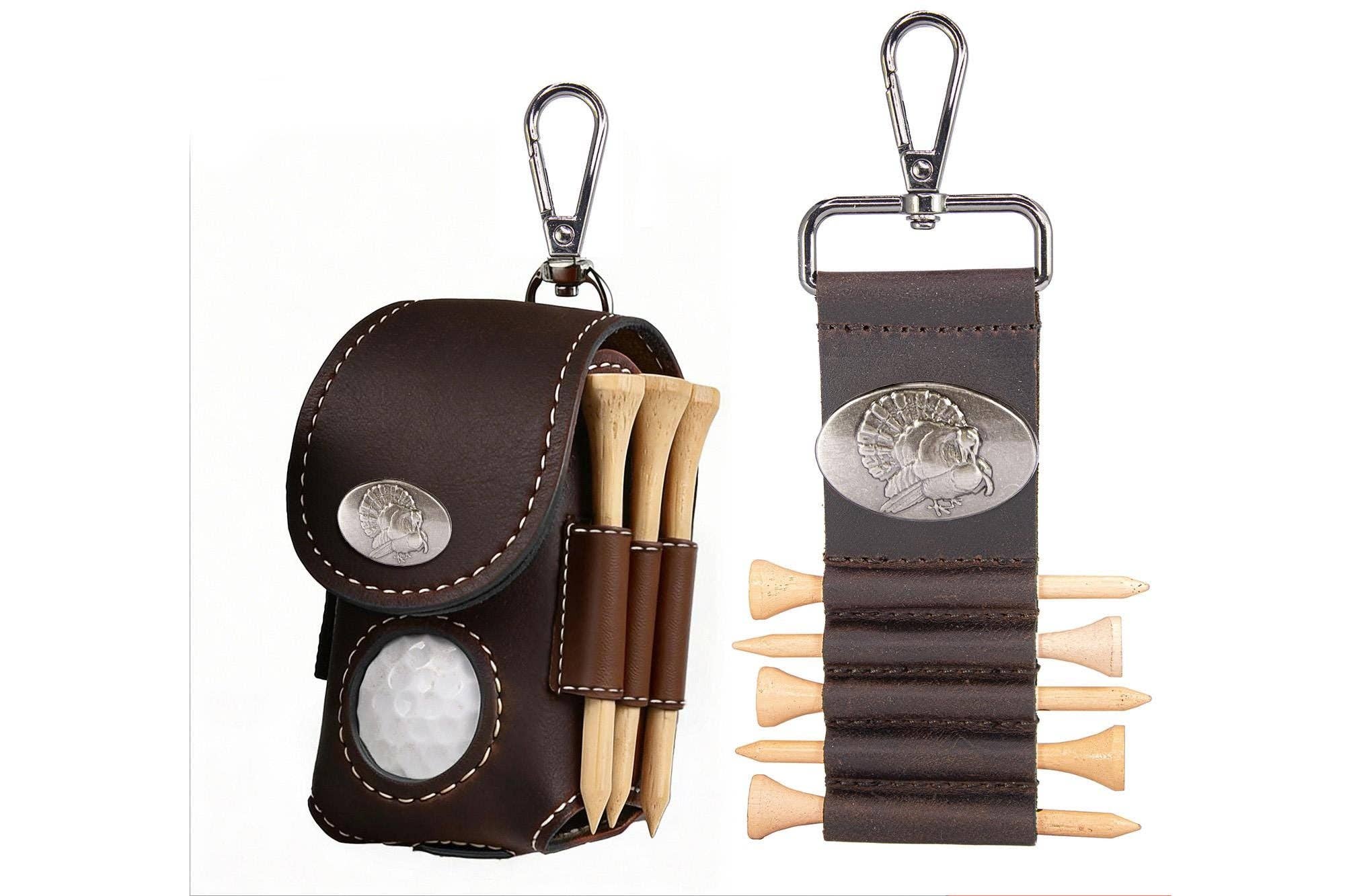 Turkey Leather Golf Ball and Tee Holder 3